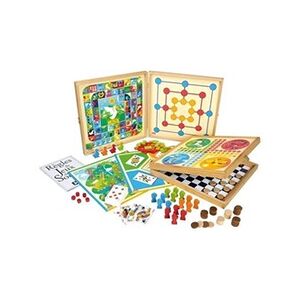 Jeujura Coffret de Jeux classiques - 80 regles - Pions bois - Publicité