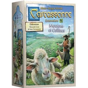 Asmodee Jeu de stratégie Carcassonne Moutons et Collines Extension 9 - Publicité