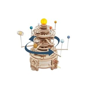 Robotime Modèle de bois de puzzle 3D Curious Discovery Mécanique Orrery ST001 - Publicité