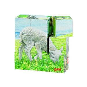 Goki Bloc de bois Puzzle Animaux De Ferme - Publicité