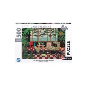 Nathan Puzzle 500 pièces Intérieur au paon Yukiko Noritake Collection Carte blanche - Publicité