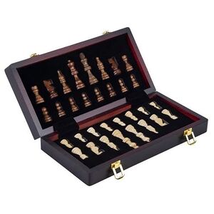 Engelhart Magnifique coffret de jeux d'échecs de luxe en bois 38 x 19 x 5.2 cm - Publicité