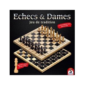 Schmidt Echiquier : Echec & Dames - Jeu De Tradition - Publicité