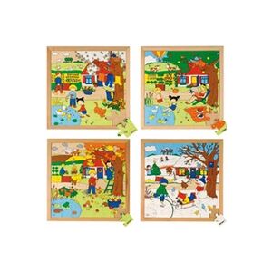 Educo Puzzle les 4 saisons: le lot de 4 puzzles - jeu Montessori - Publicité