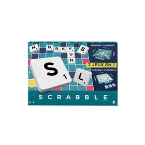 Mattel Jeu classique Scrabble 2 En 1 Avec Plateau Réversible - Publicité