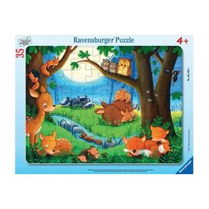 Ravensburger Puzzle cadre 30-48 pieces Les petits animaux s'endorment - Publicité