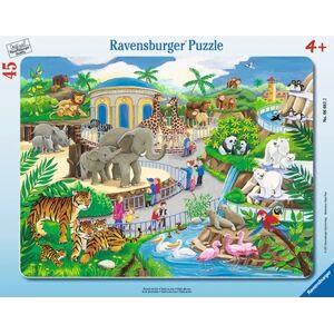 Ravensburger Puzzle a cadre - Visite du zoo, 45 pieces