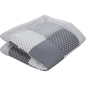 Ullenboom Couverture d'eveil matelas de parc etoiles gris 100x100 cm