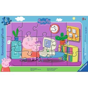 Ravensburger Puzzle Peppa Pig Peppa et son ordinateur 15 pieces