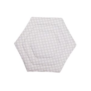 fillikid Matelas de parc bebe hexagonal jersey blanc 124 cm