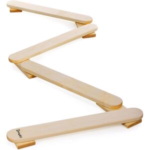 babyGO Planche d'equilibre enfant longue bois 4 pieces