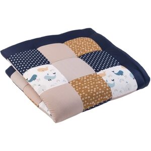 Ullenboom Tapis d'eveil matelas de parc bebe baleines 140x140 cm