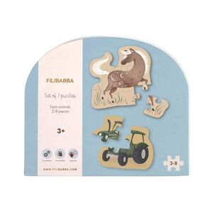 Filibabba Puzzle animaux de ferme lot de 7