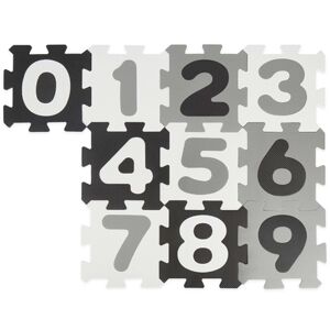 bieco Dalles puzzle chiffres noir blanc 10 pièces