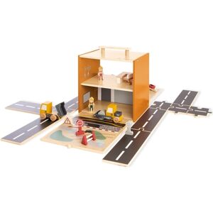 Pinolino Centre de jeu figurines chantier Gustav accessoires bois