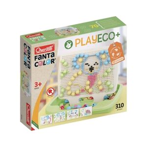 Quercetti PlayEco+ jeu d'encastrement en mosaïque en plastique recycle :...