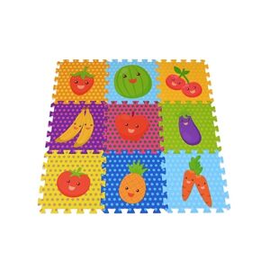 knorr toys® Dalles puzzle enfant fruits, 9 pieces