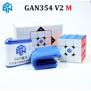 GAN354 V2 M magnétique 3x3x3 Cube de vitesse 54mm sans colle 3x3 Cube magique Puzzle GAN 354 M 3x3 Cubo Magico enfants jouets pour enfants - Publicité