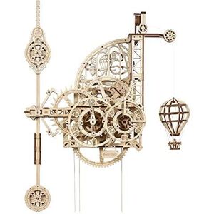 UGEARS Aero Clock Puzzles en Bois 3D pour Adultes et Enfants - Horloge Puzzle 3D Découpée au Laser à Construire - Publicité