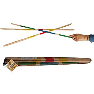 PLANÈTE BOIS Mikado Géant FSC 140787-2 à 6 Joueurs Multicolore Bois Jeu pour Enfant Jeu de Société Jeu d'Adresse Jeu de Plein Air 80 cm x 1 cm À Partir de 4 Ans - Publicité