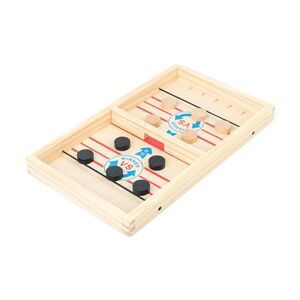 Ronyme Jeu de palet rapide, jouet d'échecs, jouets de Sport, jeux de famille en bois, jeu gagnant, jeu de Hockey pour enfants, familles, amis, cadeaux, 34.2x20x2.7cm - Publicité