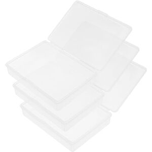 iplusmile Cas 3 Pièces Boîte De Rangement pour Poker Étui à Cartes De Poker Mallette De Jeu Récipients avec Couvercles Business Case Titulaire en Visite Plastique PP Petite Boîte Matérielle - Publicité