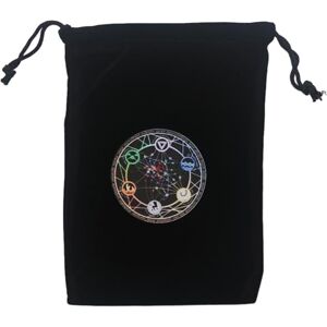 Bydezcon Sac cadeau pour bijoux, dés, cartes, pochettes, runes, divinations, tarot, sac en flanelle, jeu d'oracles, cartes rangées, sacs à cordon, a - Publicité