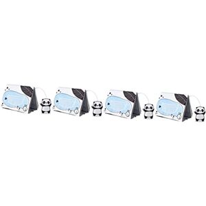 SAFIGLE 4 Pièces Calendrier De Bureau Panda Livre En Tissu Livre De Main De Bébé Livre Sur La Cognition Animale Livres Bébé 0-6 Mois Bébé Livres Jouets Miroiter Polyester Puzzle Tout- - Publicité