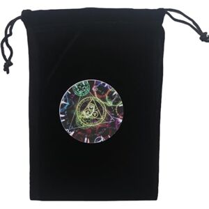 Paopaoldm Sac à dés avec cordon de serrage Astrolabes Divinations Tarots Sac à cartes Jeu de société Flanelle Bijoux Emballage Pochette de rangement Tarot Card Étui de transport, b - Publicité