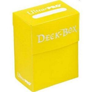 Ultra Pro Deck-Box   Accessoire cartes à collectionner   Capacité 75 cartes protégées   Jaune - Publicité