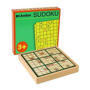 Andux Zone Sudoku Jeu de Plateau de Puzzle en Bois avec tiroir SD-02 (Vert) - Publicité