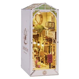 Cadeau de Noël)Kit de maison de poupées miniatures DIY, kit miniature avec  meubles et lumière led 3d puzzle en bois miniature kit d'artisanat Mini  maison pour adultes
