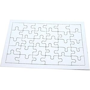 Creative Puzzle Blanc 30 Pieces A Decorer Lot de 10 [Jouet] - Publicité