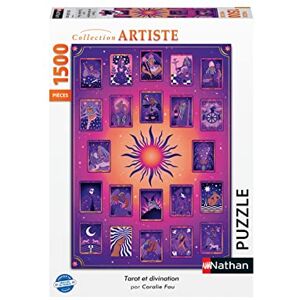 Nathan Puzzle 1500 pièces Tarot et divination Coralie Fau Adultes et enfants dès 14 ans Puzzle de qualité supérieure Collection Artiste 87298 - Publicité