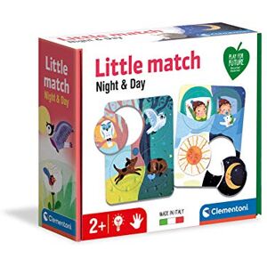 Clementoni Little Match-Jour et Nuit-6 Mini, Cartes Puzzle Incastré, Jeu éducatif Enfants 2 Ans, Fabriqué en Italie, Multicolore, 16327 - Publicité