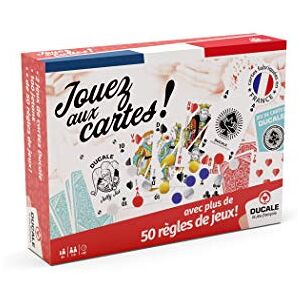 LA DUCALE Ducale, Le Jeu français Coffret 50 Règles De Jeux 2x54 Cartes, 100 jetons, livret de 50 à Jouer en Famille ou Entre Amis - Publicité