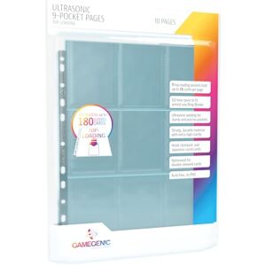 Asmodee Ultrasonic 9-Pocket Pages Toploading Pack (10) Multi-Language (Includes Spanish) - Publicité