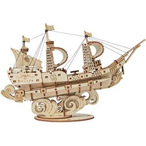 Rolife Zeppelin Dirigeable Puzzle 3D Maquette Bois,Modélisme pour A