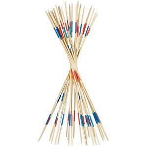 Relaxdays Mikado géant, Jeu en Bois XXL pour Enfants et Adultes, activité de Jardin, 31 bâtons, 90 cm, Nature-coloré 10023493 - Publicité