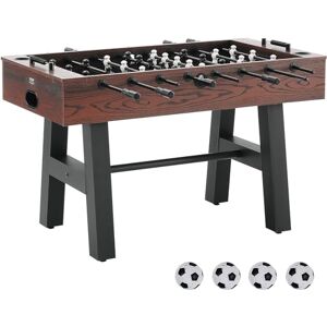 VEVOR Table de Baby-Foot de Taille Standard de 140 cm, Jeu Football de Table Intérieur, Kit Complet avec 4 Balles et 2 Porte-gobelets pour Maison, Famille, Voyage, Salle de Jeux, Bar, Club de Loisirs - Publicité