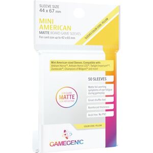 Asmodee Gamegenic 50 sleeves Yellow Mini American 44x67 :- Jeux de société Jeux de cartes Accessoires et fournitures pour jeux de société Matériel de protection Protection pour cartes à jouer - Publicité