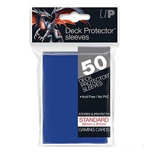 Ultra Pro ducts 82670 Jeu de Société Card Sleeves Pack 50 Sleeves Blue 66 mm x 91 mm - Publicité