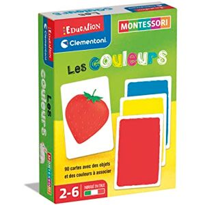 Clementoni Les Couleurs Montessori Jeu Educatif Association des Cartes Objet avec Cartes Couleur pour Apprentissage Pour Enfants de 2 à 6 Ans - Publicité