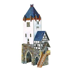 Keranova 201 échelle 1 : 87 x 15 x 8 x 27 cm Clever Papier Ville médiévale Puzzle 3D Tour Guard - Publicité