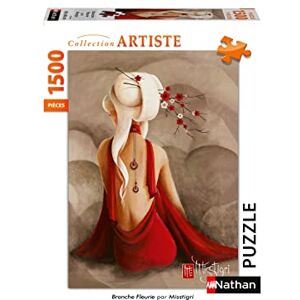 Nathan Puzzle 1500 pièces Branche Fleurie Misstigri Adultes et enfants dès 14 ans Puzzle de qualité supérieure Encastrement parfait Collection Artiste 87739 - Publicité