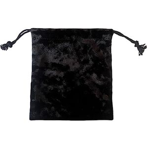 Hyclam Sac de rangement en velours avec cordon de serrage pour tarot et cartes Utilisation facile Pochettes à bijoux en velours pour cartes à jouer, Conforme à l'image., Black 10x12cm - Publicité