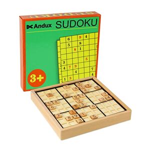 Andux Zone Sudoku Jeu de Plateau de Puzzle en Bois avec tiroir SD-02 (Noir) - Publicité