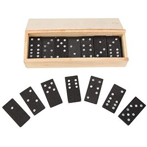 Zerodis Jeu Domino Enfant Et Adultes Blocs de Construction Jeu De Plateau Domino Compétition Jouets Educatifs en Bois Cadeau pour Enfants, 28Pcs / Set - Publicité