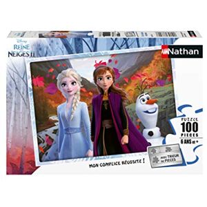 Nathan Puzzle Enfant 100 pièces Un monde magique Disney La Reine des Neiges 2 Fille ou garçon dès 6 ans Puzzle de qualité supérieure Carton épais et résistant Princesses 86768 - Publicité