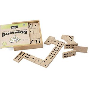 Jeujura 8141- Jeux de Société-Jeu de Grands Dominos en Bois Coffret en Bois - Publicité